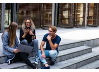 teenagers chilling